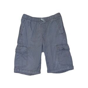 Old Navy Boys Size 14/16 Cargo Pullon Shorts Gray Drawstring Waist Pockets